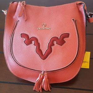 Valentino Vivienne Pebbled Leather Hobo Bag